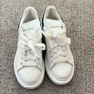 Alexander McQueen White Lace-Up Sneakers